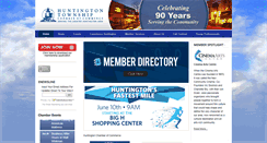 Desktop Screenshot of huntingtonchamber.com